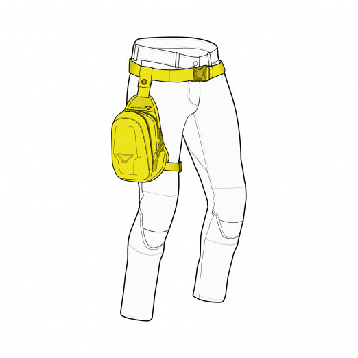 Tessuto Borsa Da Gamba Macna Leg Bag Extended Black 3 Tessuto Borsa Da Gamba Macna Leg Bag Extended Black - immagine 2