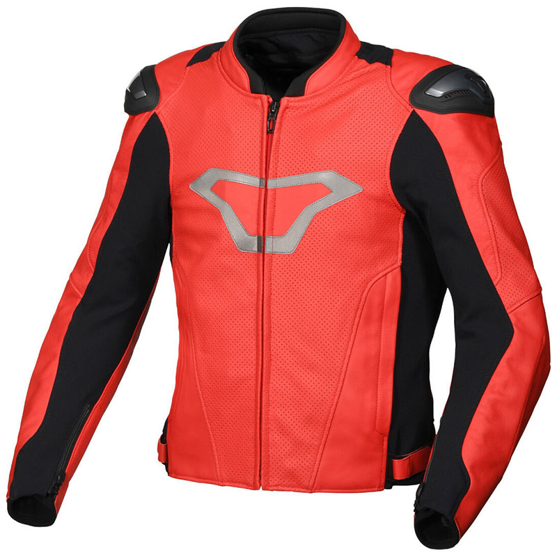 Pelle Traforate Giacca Pelle Macna Aviant Air Rosso Nero 3 Pelle Traforate Giacca Pelle Macna Aviant Air Rosso Nero