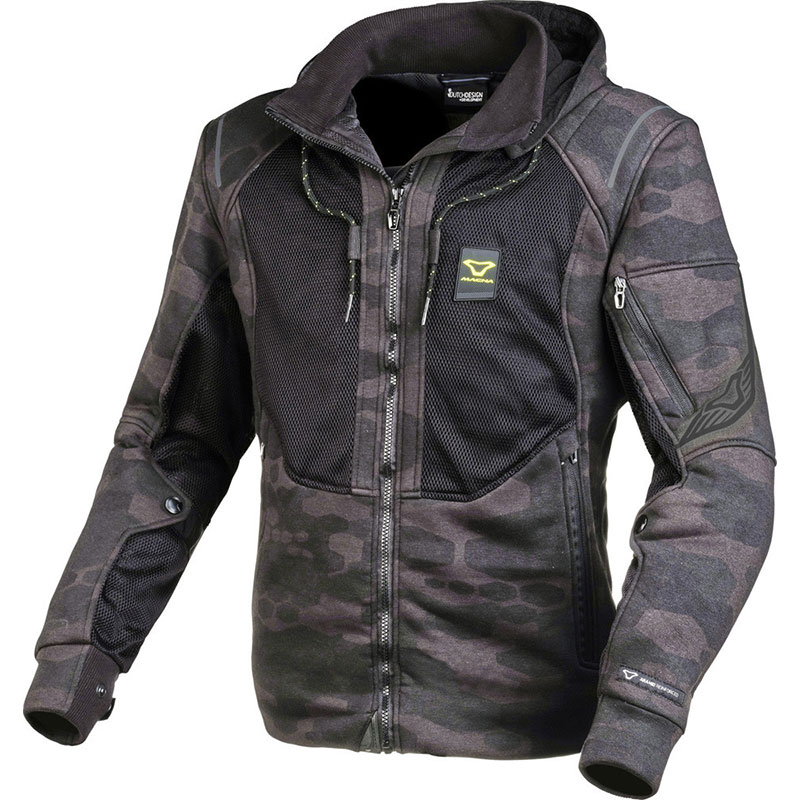 Tessuto Traforate Giacca Macna Breeze Nero Grigio Camo 3 Tessuto Traforate Giacca Macna Breeze Nero Grigio Camo