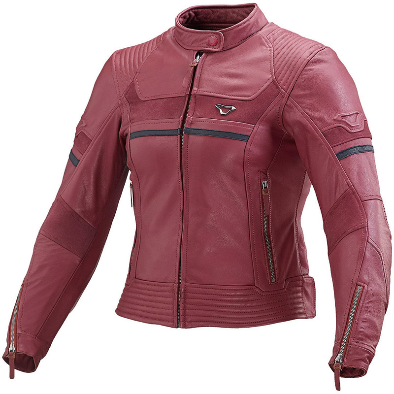 Giacca Pelle Donna Macna Daisy Rosso 3 Giacca Pelle Donna Macna Daisy Rosso