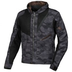 Tessuto Traforate Giacca Macna Farrow Camo Nero