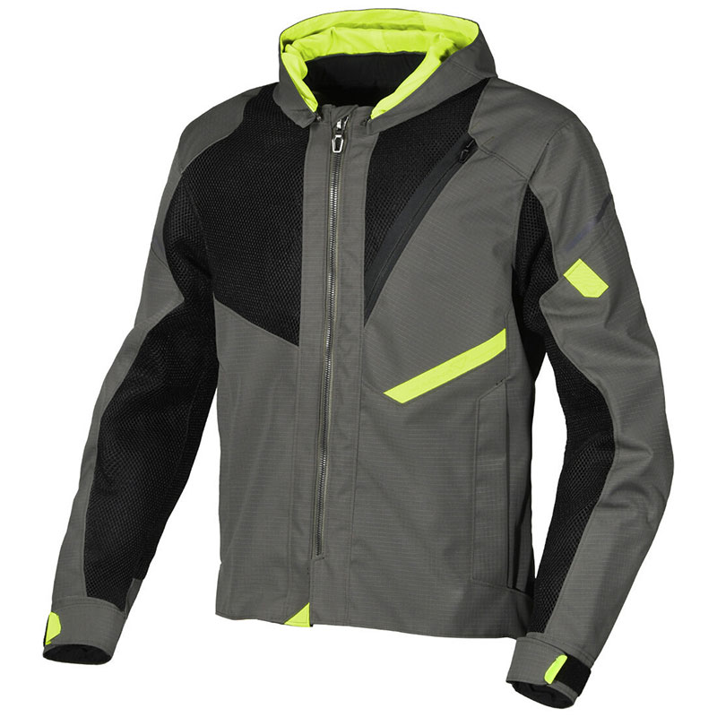 Tessuto Traforate Giacca Macna Farrow Verde Nero 3 Tessuto Traforate Giacca Macna Farrow Verde Nero