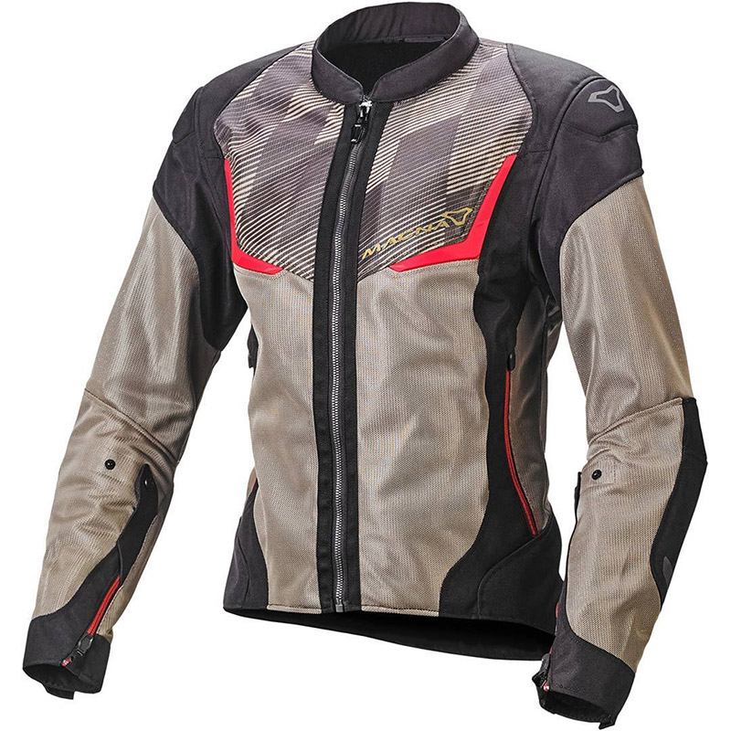 Tessuto Traforate Giacca Donna Macna Orcano Oliva Rosso 3 Tessuto Traforate Giacca Donna Macna Orcano Oliva Rosso