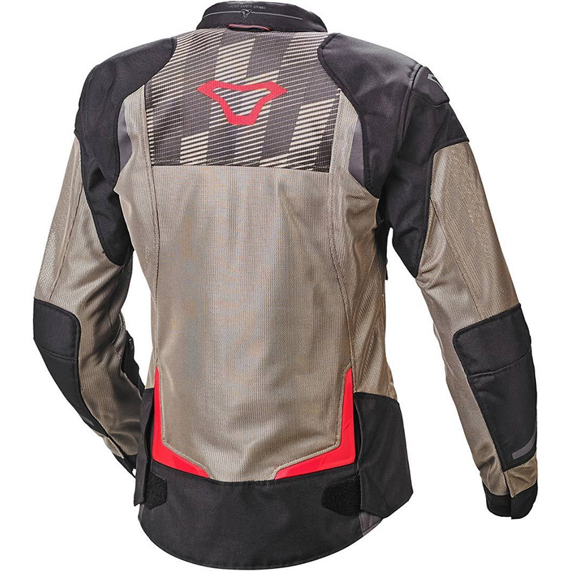 Tessuto Traforate Giacca Donna Macna Orcano Oliva Rosso 4 Tessuto Traforate Giacca Donna Macna Orcano Oliva Rosso - immagine 2