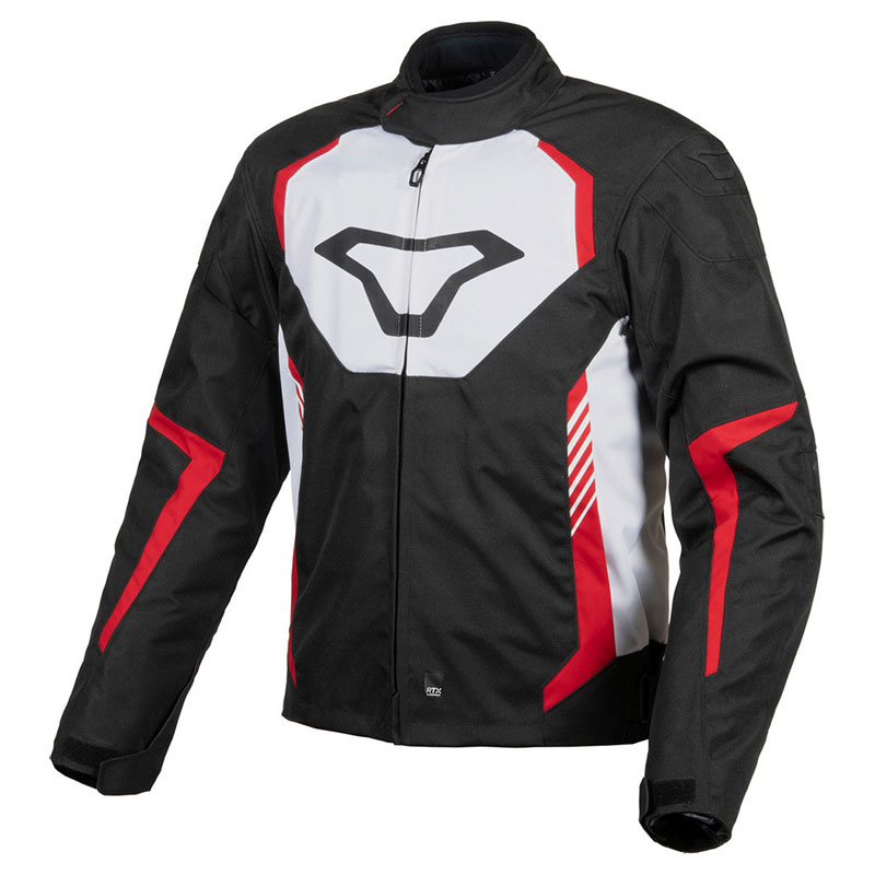 Tessuto Giacca Macna Tazar Nero Bianco Rosso 3 Tessuto Giacca Macna Tazar Nero Bianco Rosso