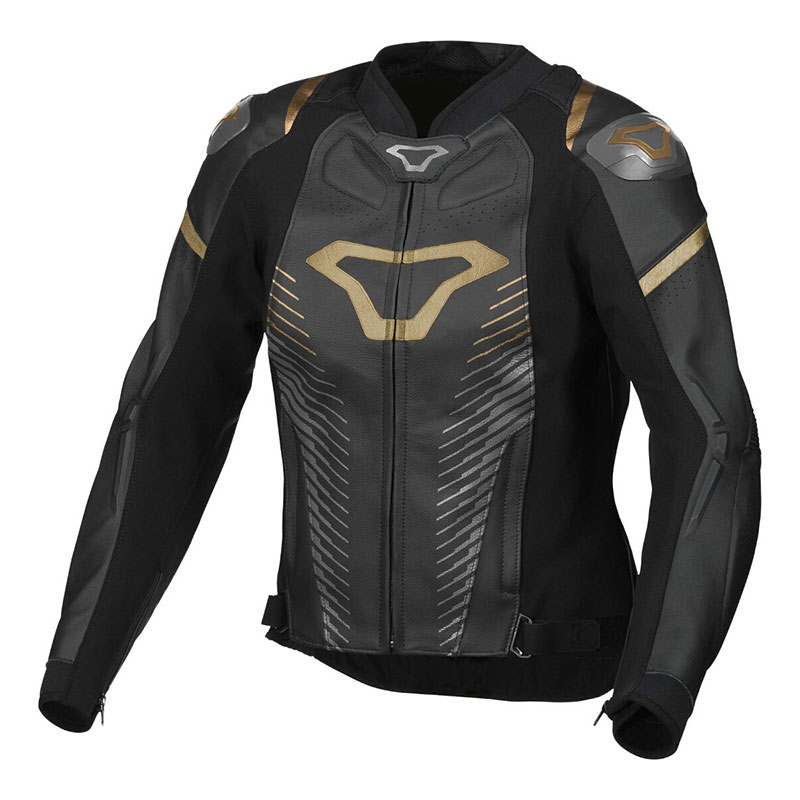 Giacca Pelle Donna Macna Tronniq Nero Oro 3 Giacca Pelle Donna Macna Tronniq Nero Oro