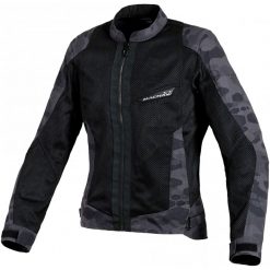 Tessuto Traforate Giacca Donna Macna Velocity Nero Camo